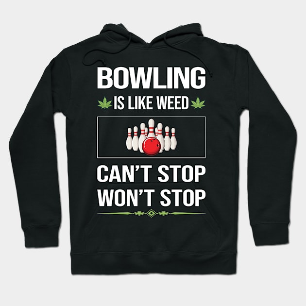 Funny Cant Stop Bowling Hoodie by symptomovertake